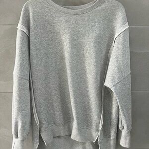 Gray Oversized Sweatshirt